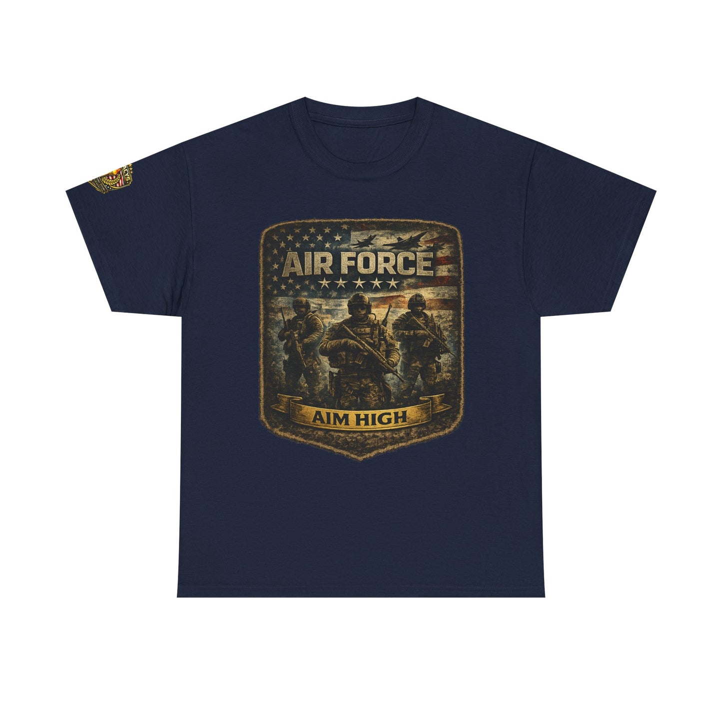 Air Force 'Aim High' Military Tee w/ Legacy 5 Brand Crest