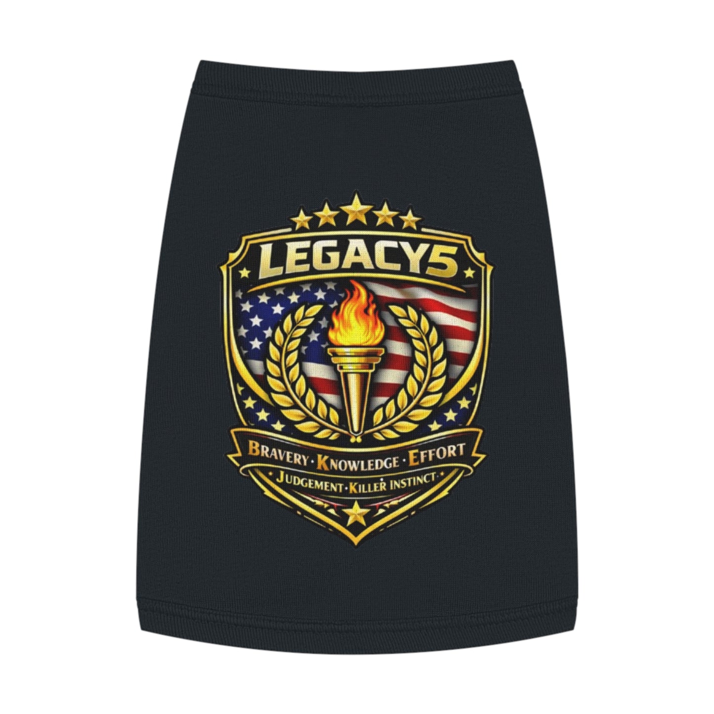 Legacy 5 Brand Crest Pet Tank Top