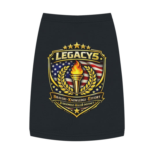 Legacy 5 Brand Crest Pet Tank Top