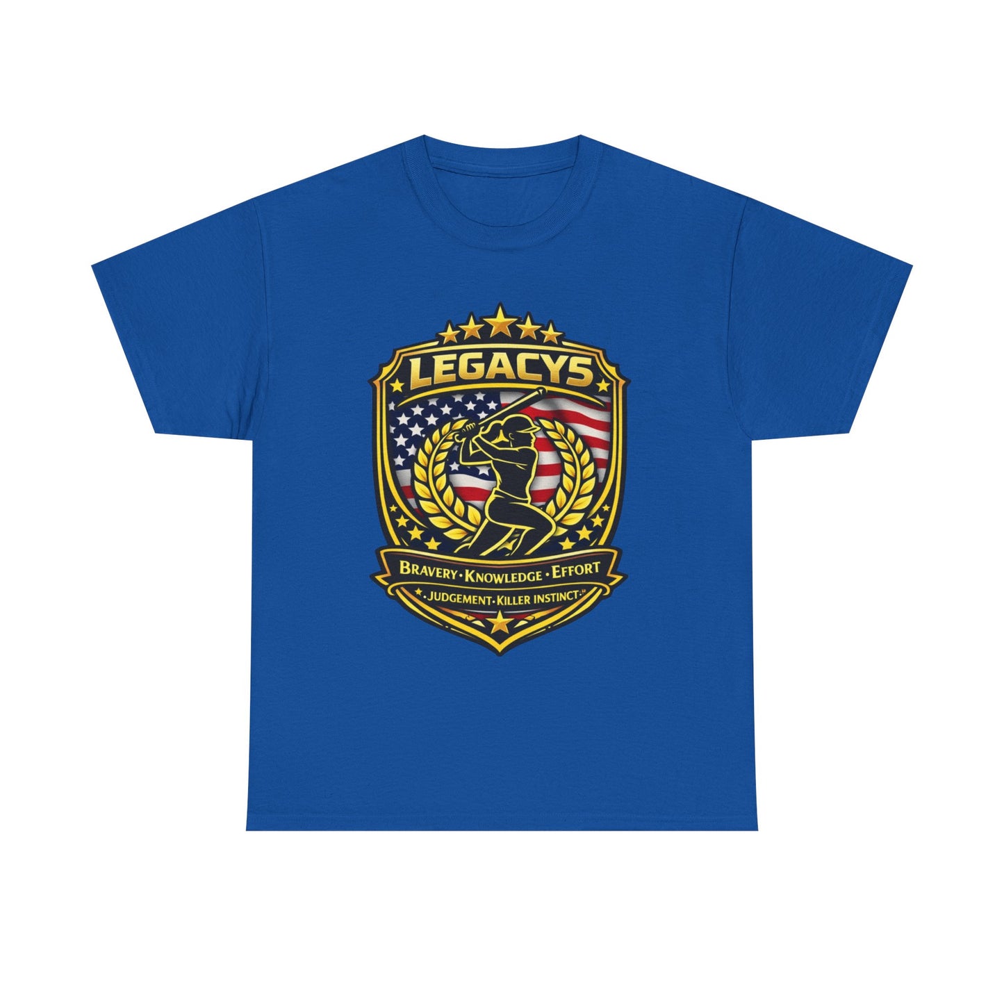 Baseball/Softball -Female Silhouette Legacy Shield T-Shirt