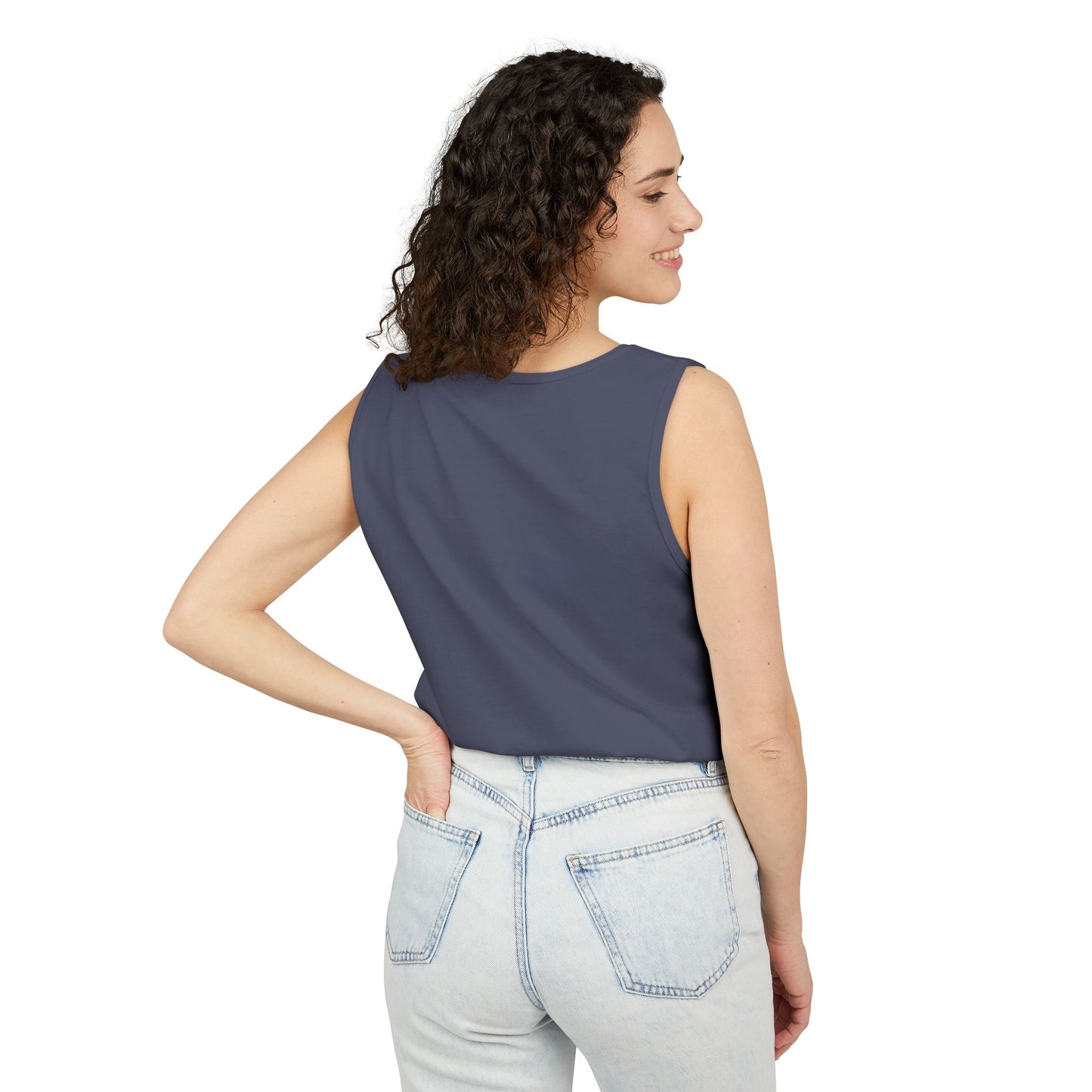 Legacy Shield Tank Top â€” American Flag Torch Emblem