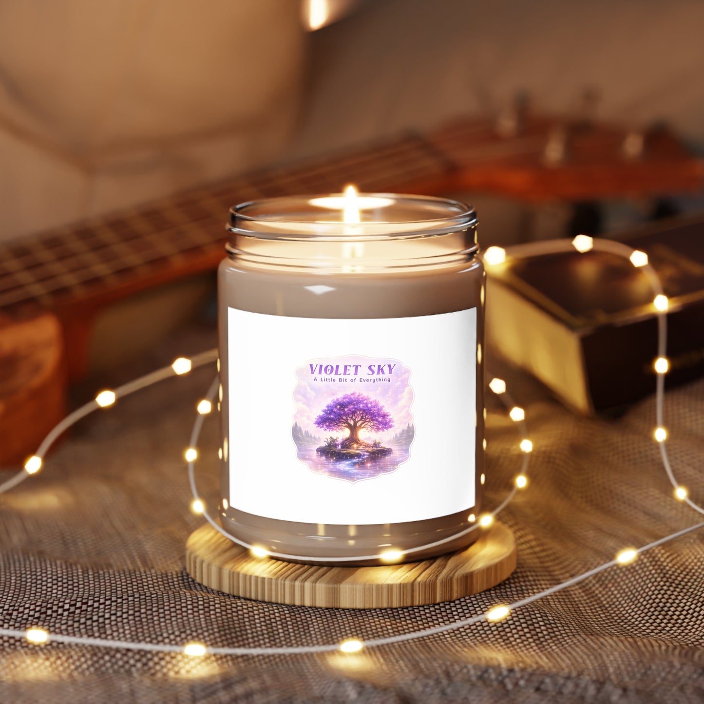 Violet Sky Scented Soy Candle — 9oz Relaxing Floral Aroma