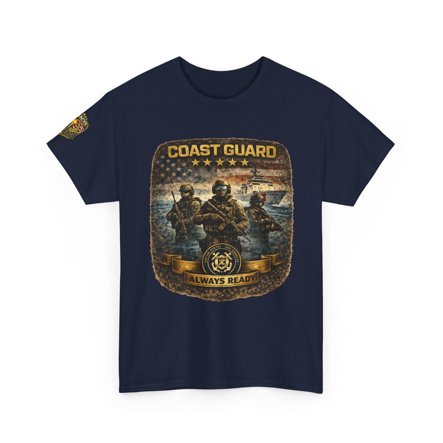 Coast Guard "Always Ready" â€” Military Tribute Tee w/ Legacy 5 Brand Crest