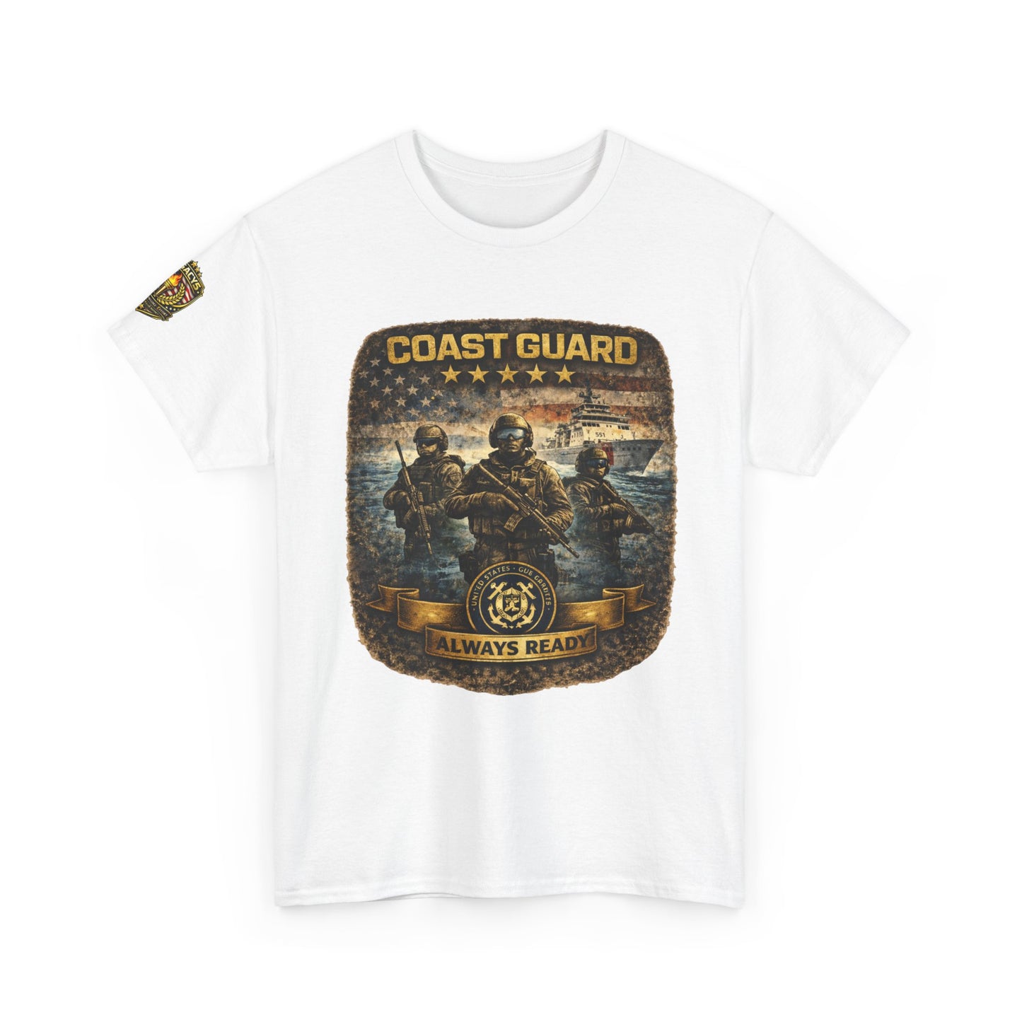 Coast Guard "Always Ready" â€” Military Tribute Tee w/ Legacy 5 Brand Crest
