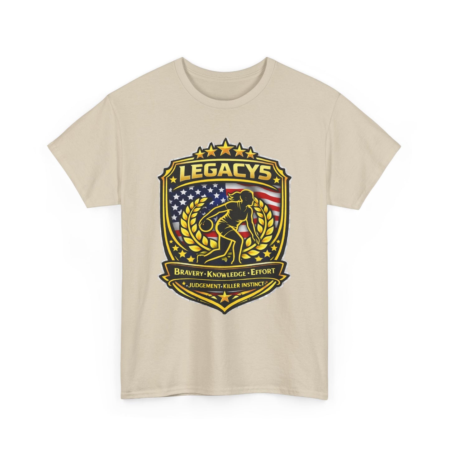 Bowling- Female Sihouette Legacy Shield T-Shirt