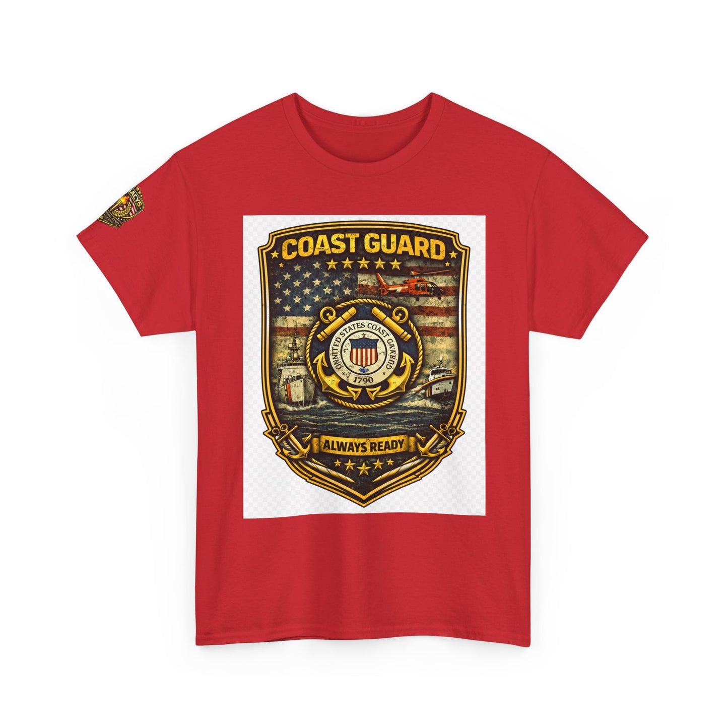 Coast Guard Shield â€” "Always Ready" Patriotic Military Tee w/ Legacy 5 Brand Crest