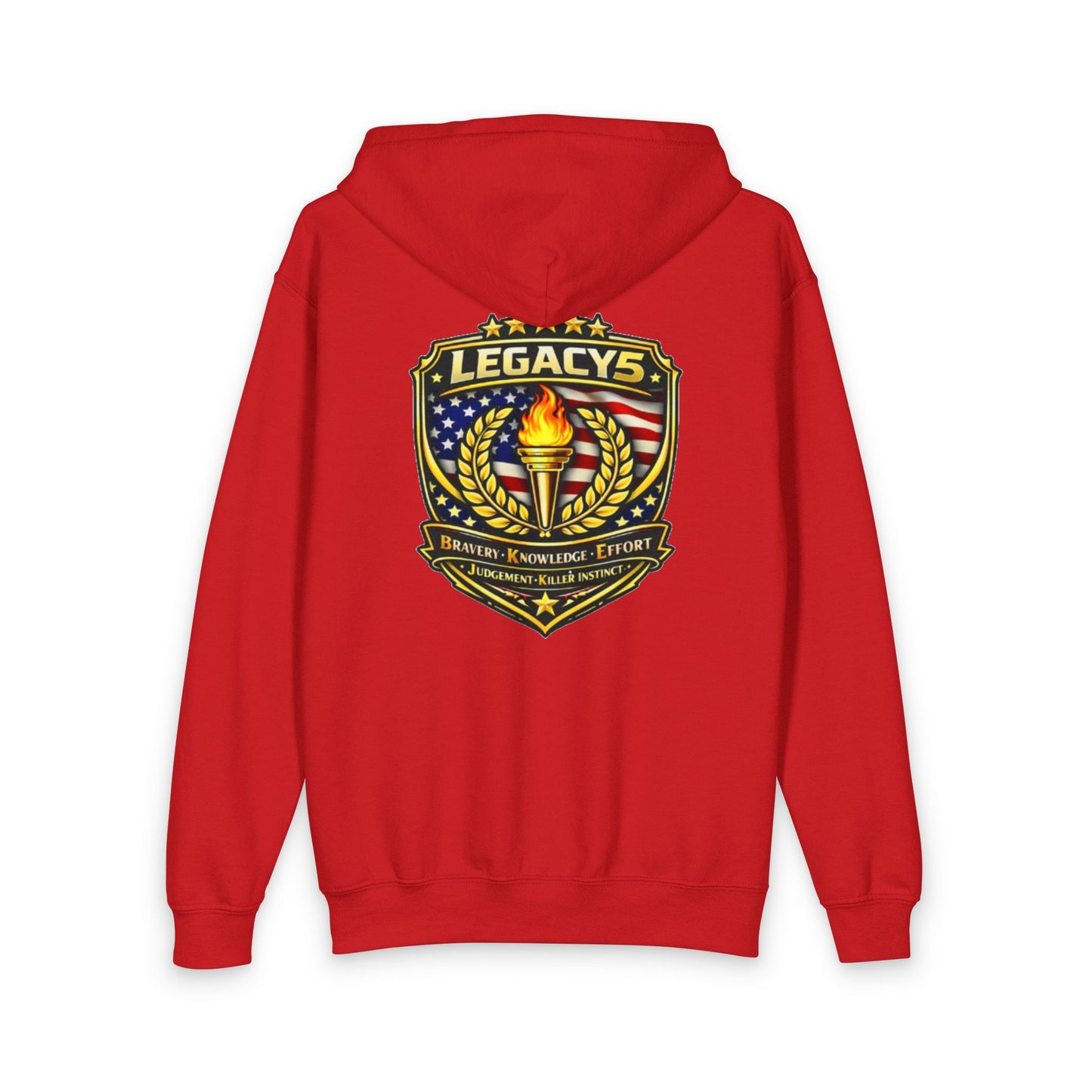 Legacy 5 Brand Crest Youth Zip Hoodie