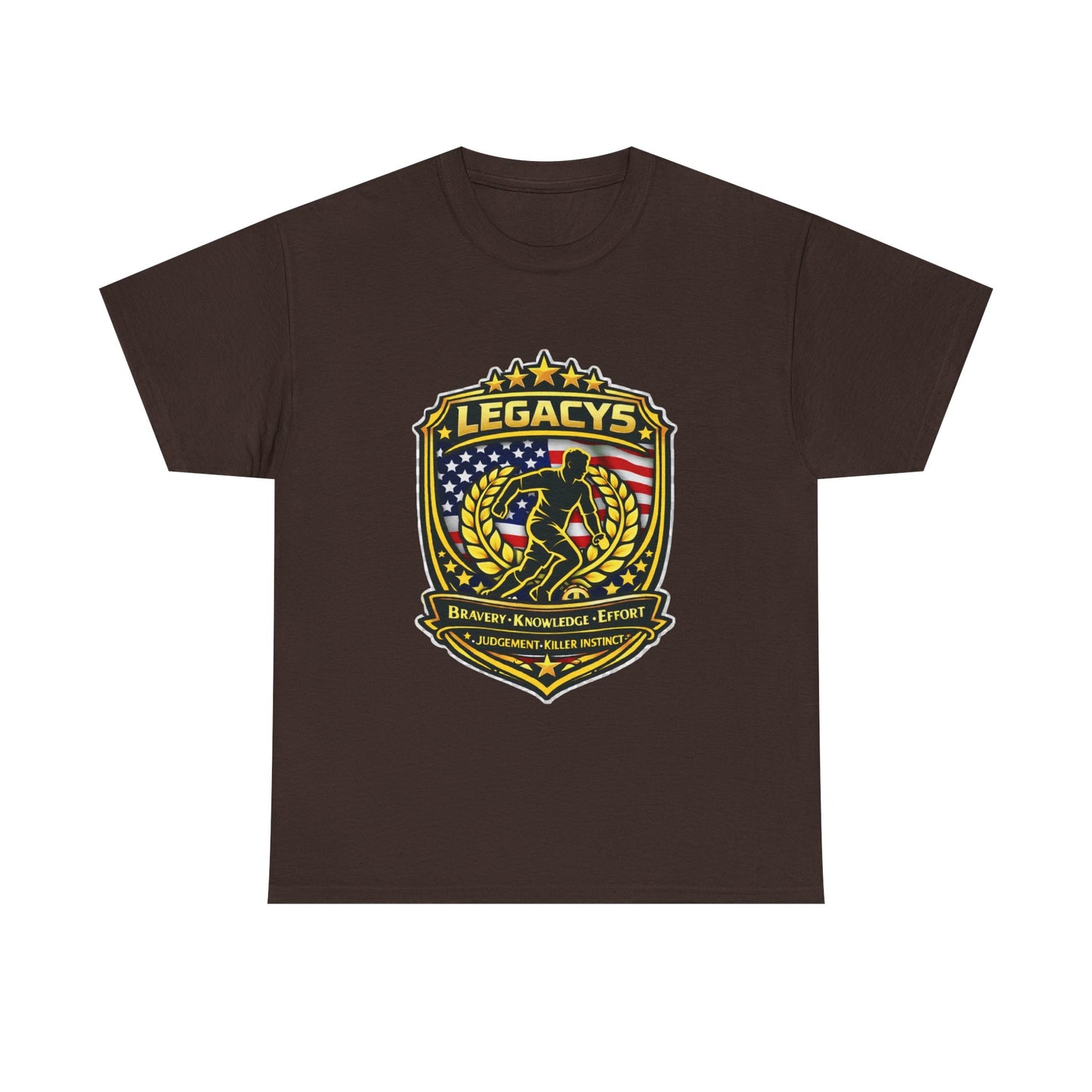 Soccer - Male Silhouette Legacy Shield T-Shirt