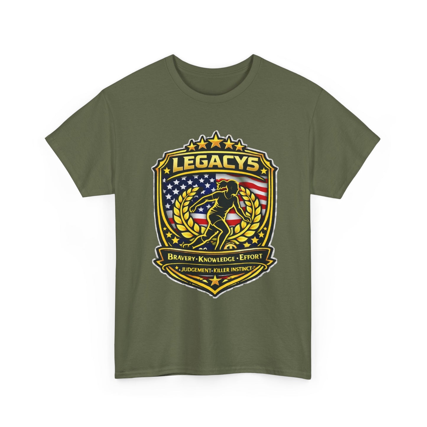 Soccer - Female Silhouette Legacy Shield T-Shirt