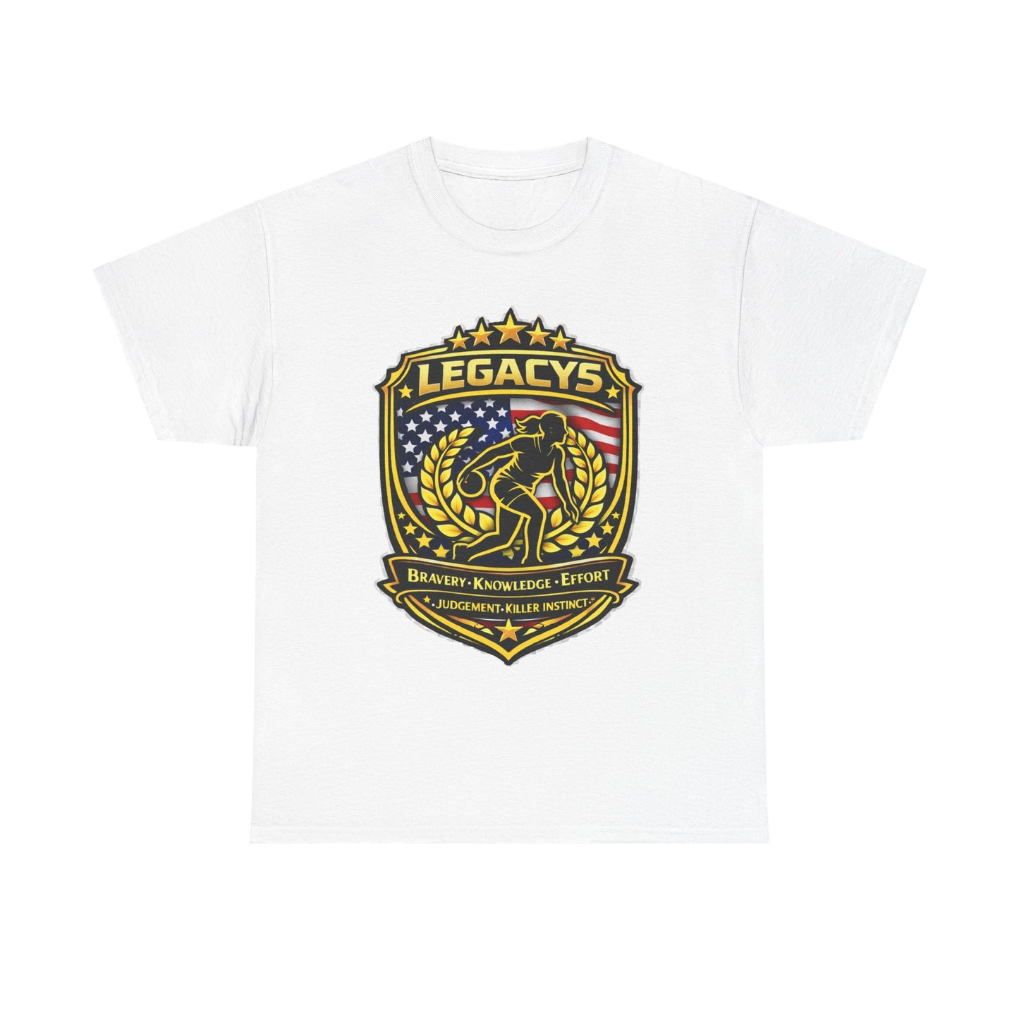 Bowling- Female Sihouette Legacy Shield T-Shirt