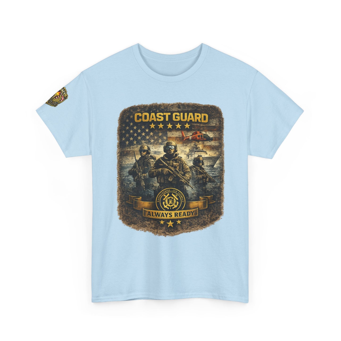 Coast Guard Helicopter 'Always Ready' Graphic Tee w/ Legacy 5 Brand Crest