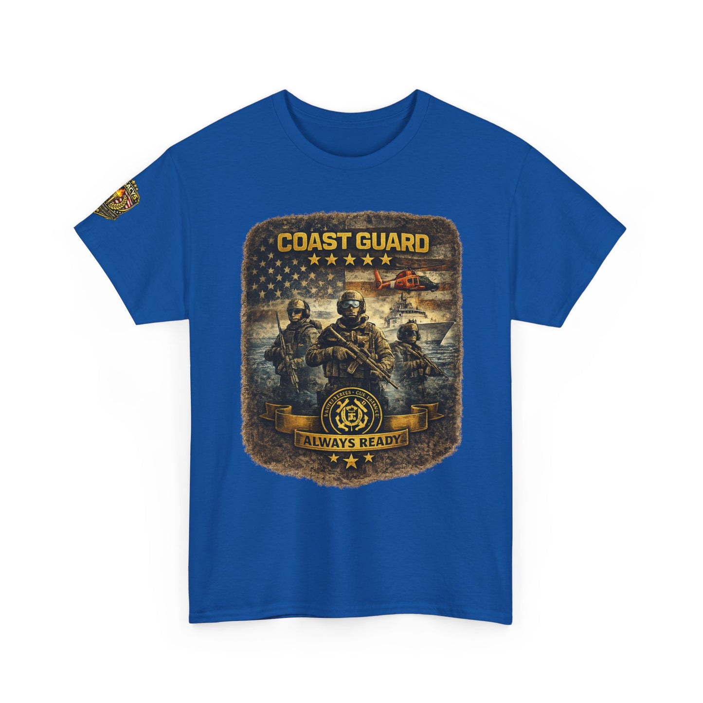 Coast Guard Helicopter 'Always Ready' Graphic Tee w/ Legacy 5 Brand Crest