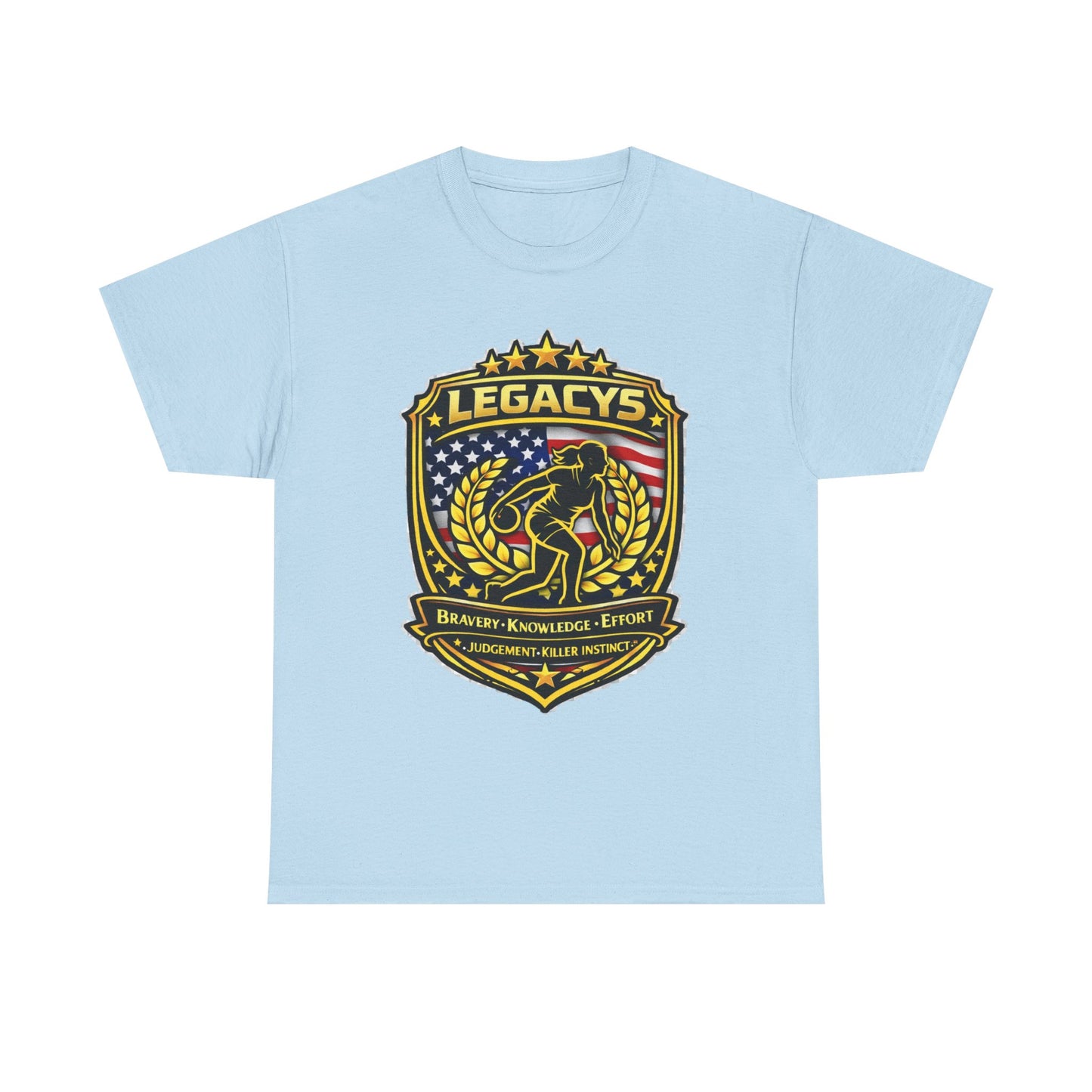 Bowling- Female Sihouette Legacy Shield T-Shirt