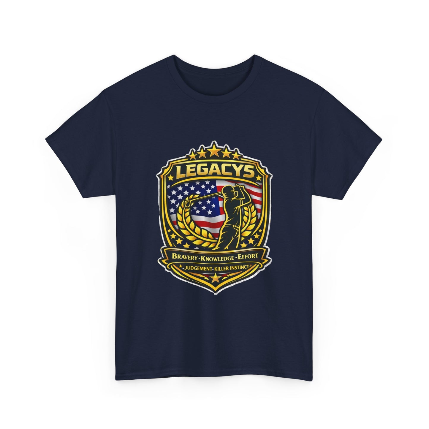 Golf - Male Silhouette Legacy Shield T-Shirt