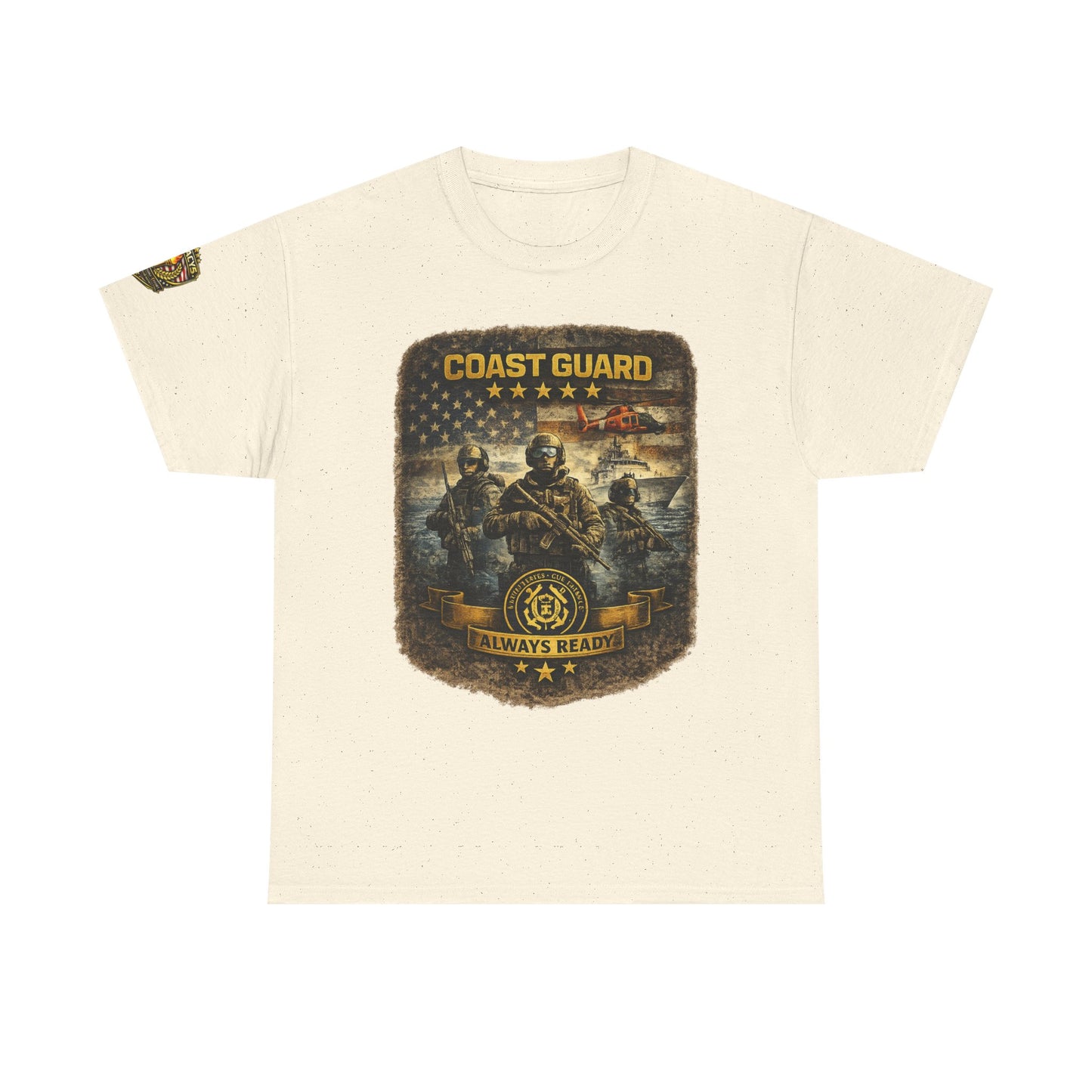 Coast Guard Helicopter 'Always Ready' Graphic Tee w/ Legacy 5 Brand Crest