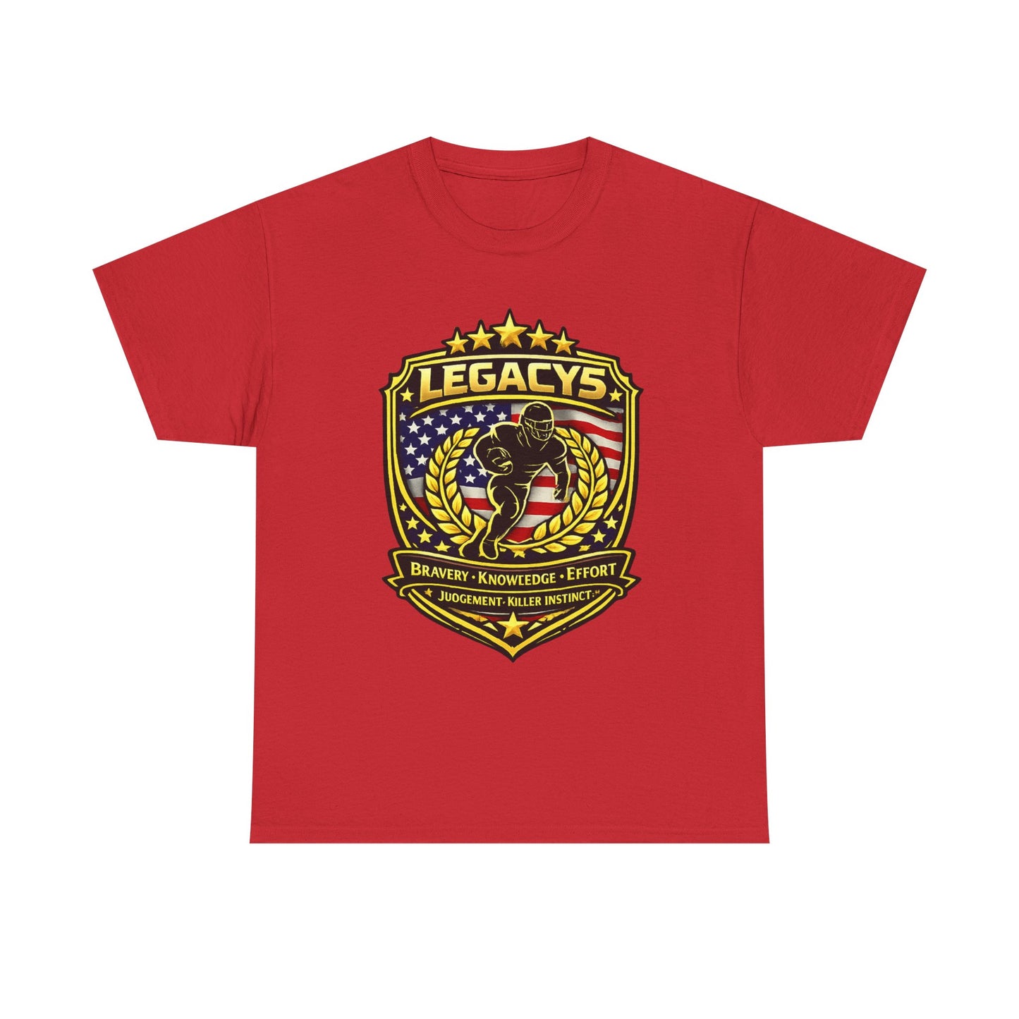 Football - Male Silhouette-Legacy Shield T-Shirt