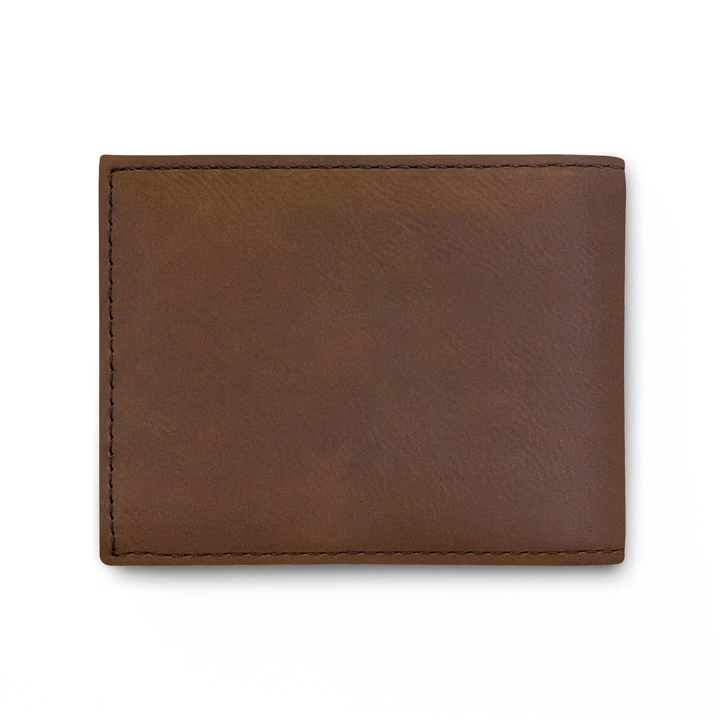 DAD. Embroidered Bi-Fold Wallet — Slim Leather Flip Wallet for Fathers, Father’s Day Gift