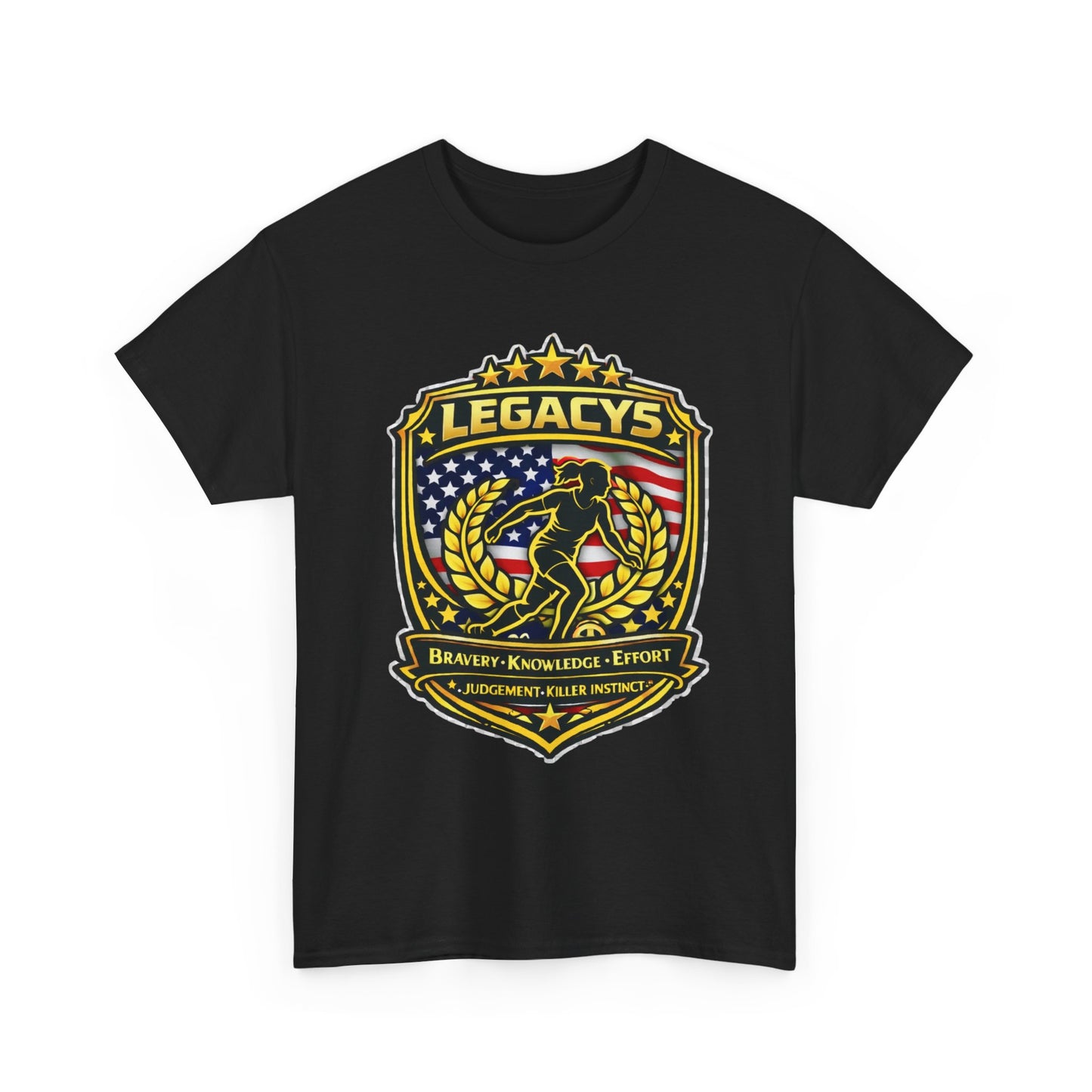 Soccer - Female Silhouette Legacy Shield T-Shirt