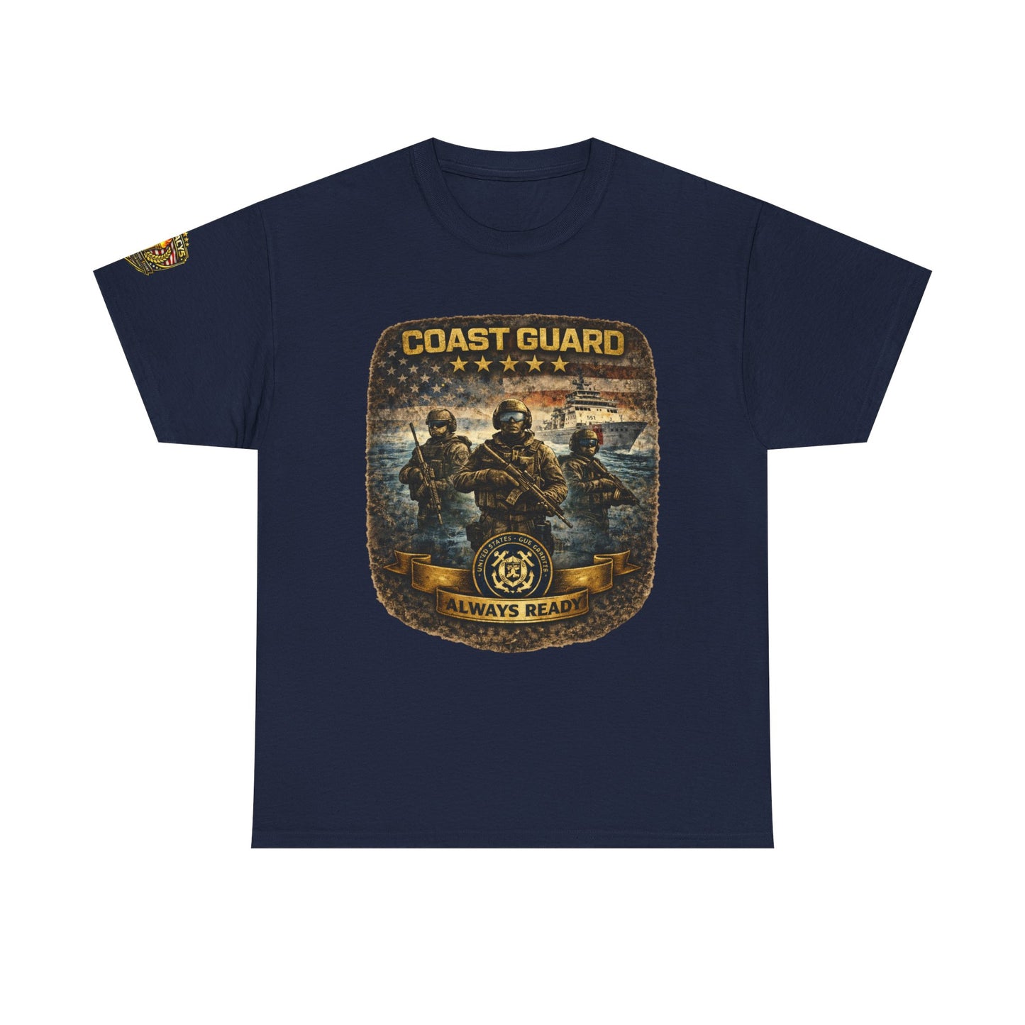 Coast Guard "Always Ready" â€” Military Tribute Tee w/ Legacy 5 Brand Crest