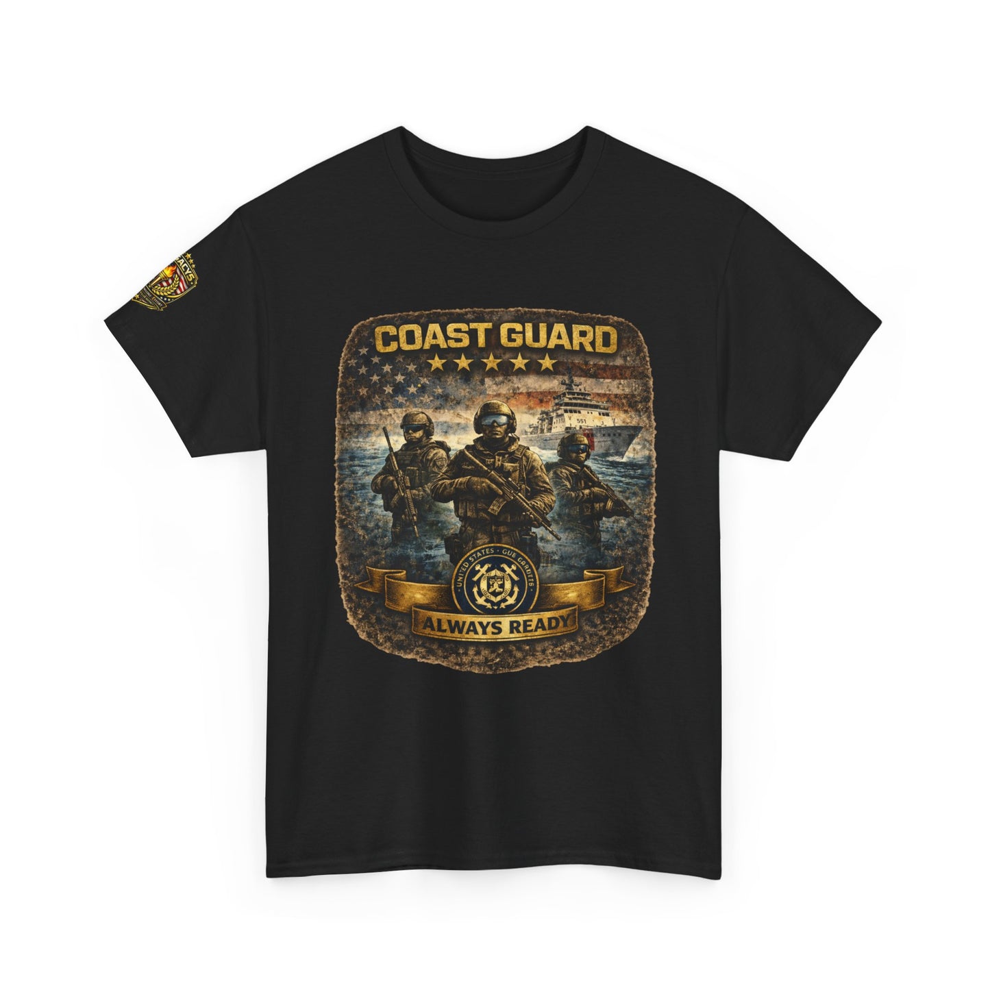 Coast Guard "Always Ready" â€” Military Tribute Tee w/ Legacy 5 Brand Crest