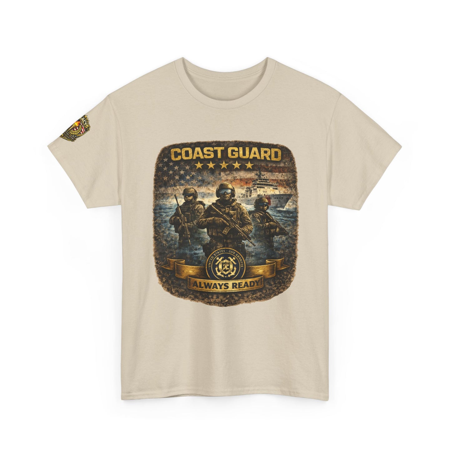 Coast Guard "Always Ready" â€” Military Tribute Tee w/ Legacy 5 Brand Crest