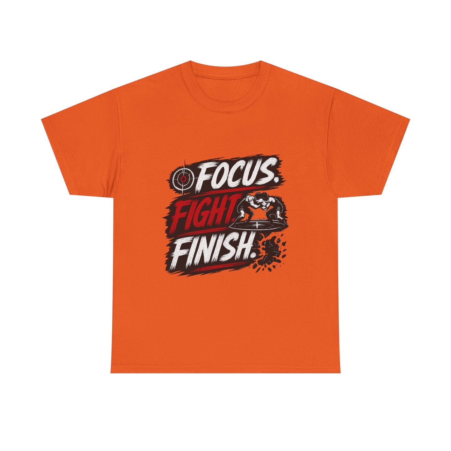 Wrestling 'Focus. Fight. Finish.' Motivational Tee