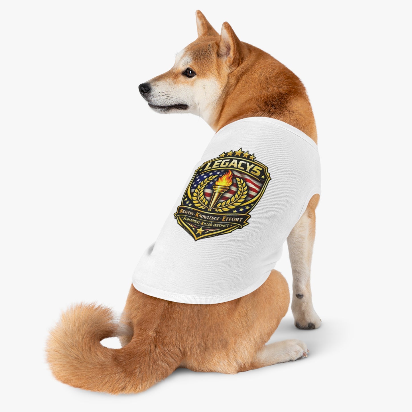 Legacy 5 Brand Crest Pet Tank Top