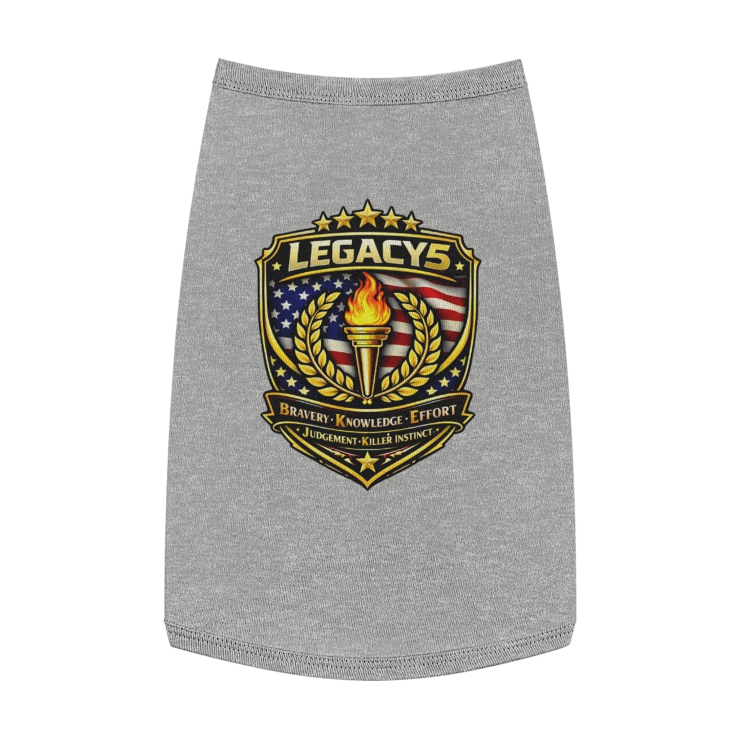 Legacy 5 Brand Crest Pet Tank Top
