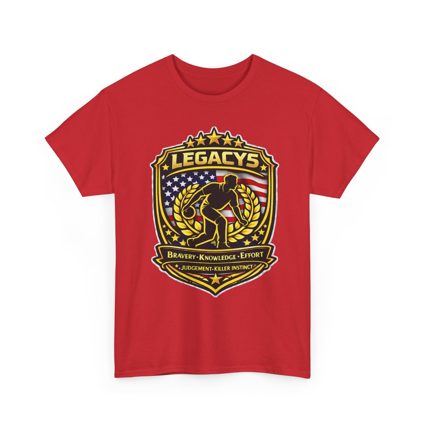 Bowling - Male Silhouette Legacy Shield T-Shirt