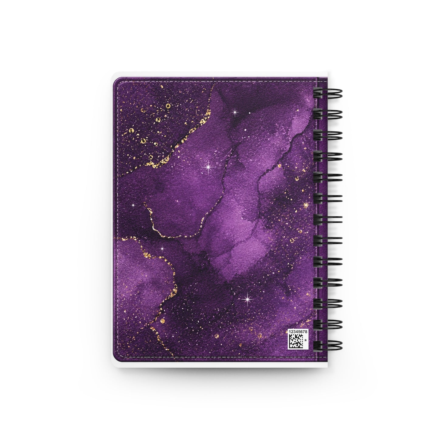Make Today Amazing Spiral Journal — Inspirational Purple Floral Notebook