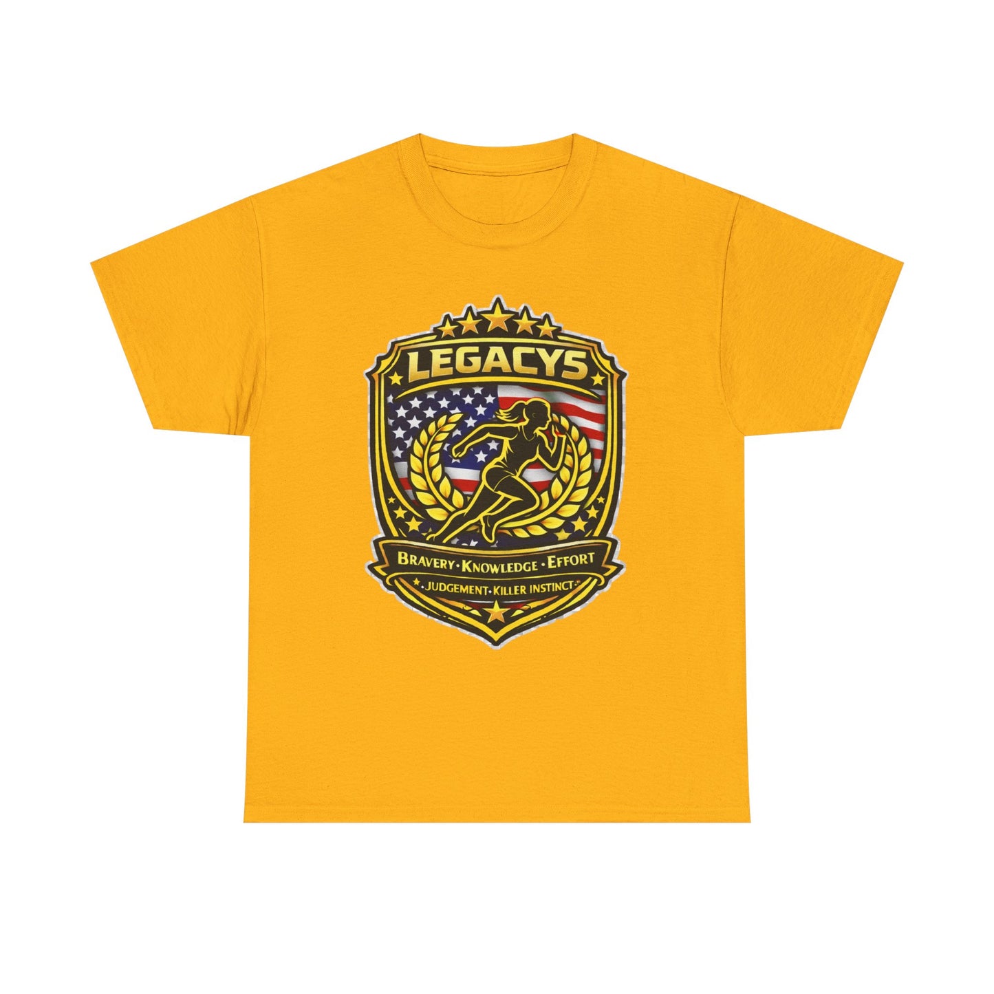 Cross Country/ Track - Female Silhouette Legacy Shield T-Shirt