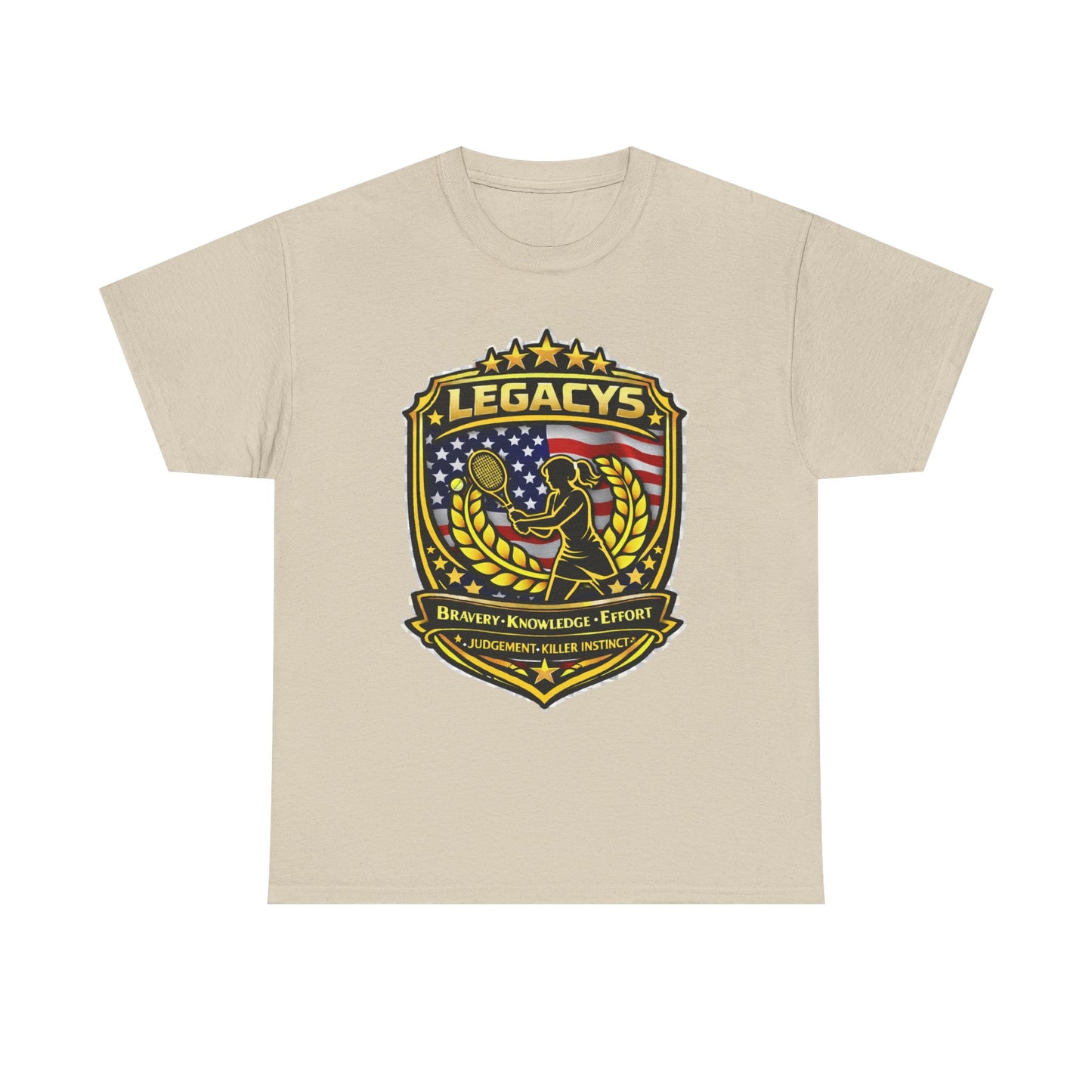 Legacy 5 Shield T-Shirt - Tennis - Female Silhouette