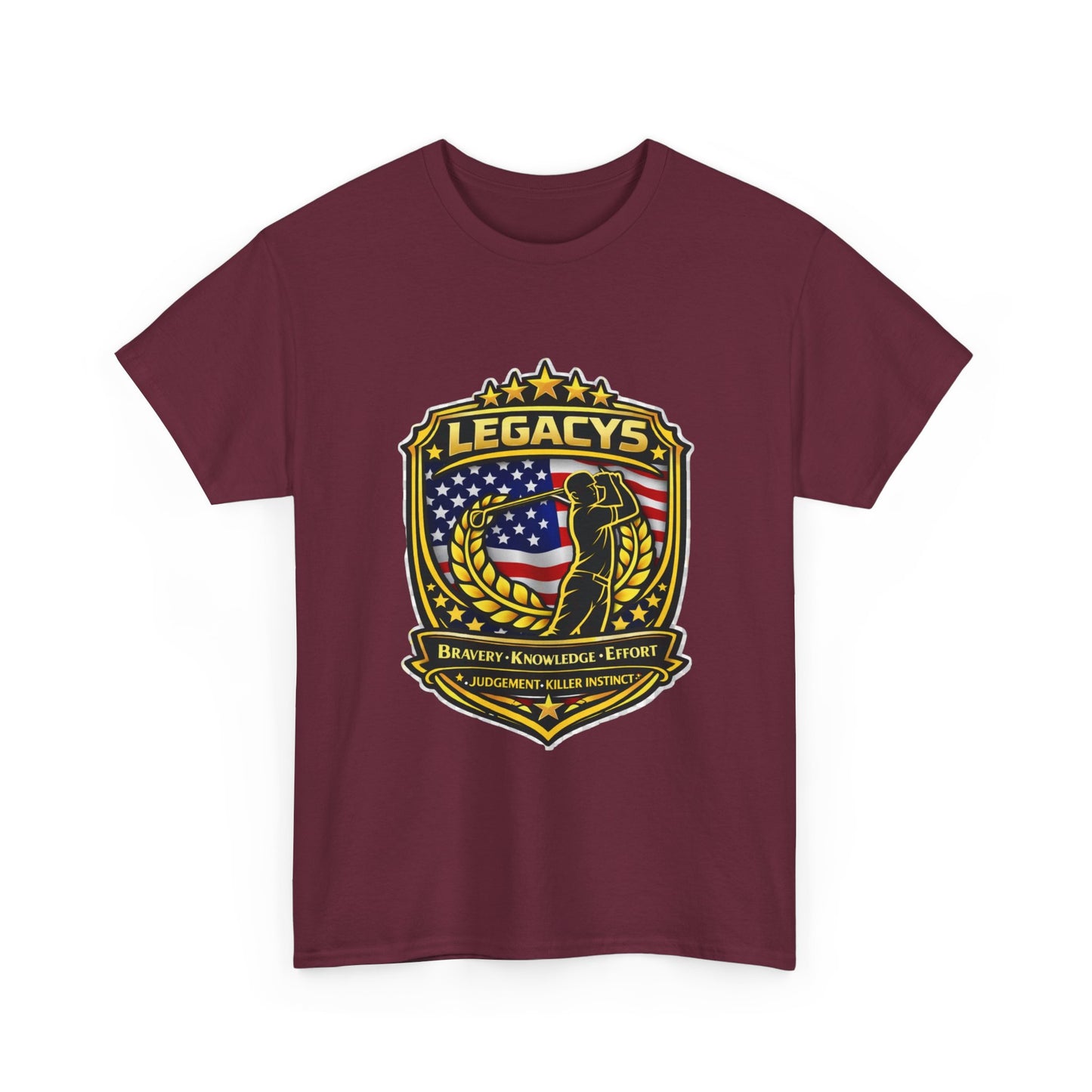 Golf - Male Silhouette Legacy Shield T-Shirt