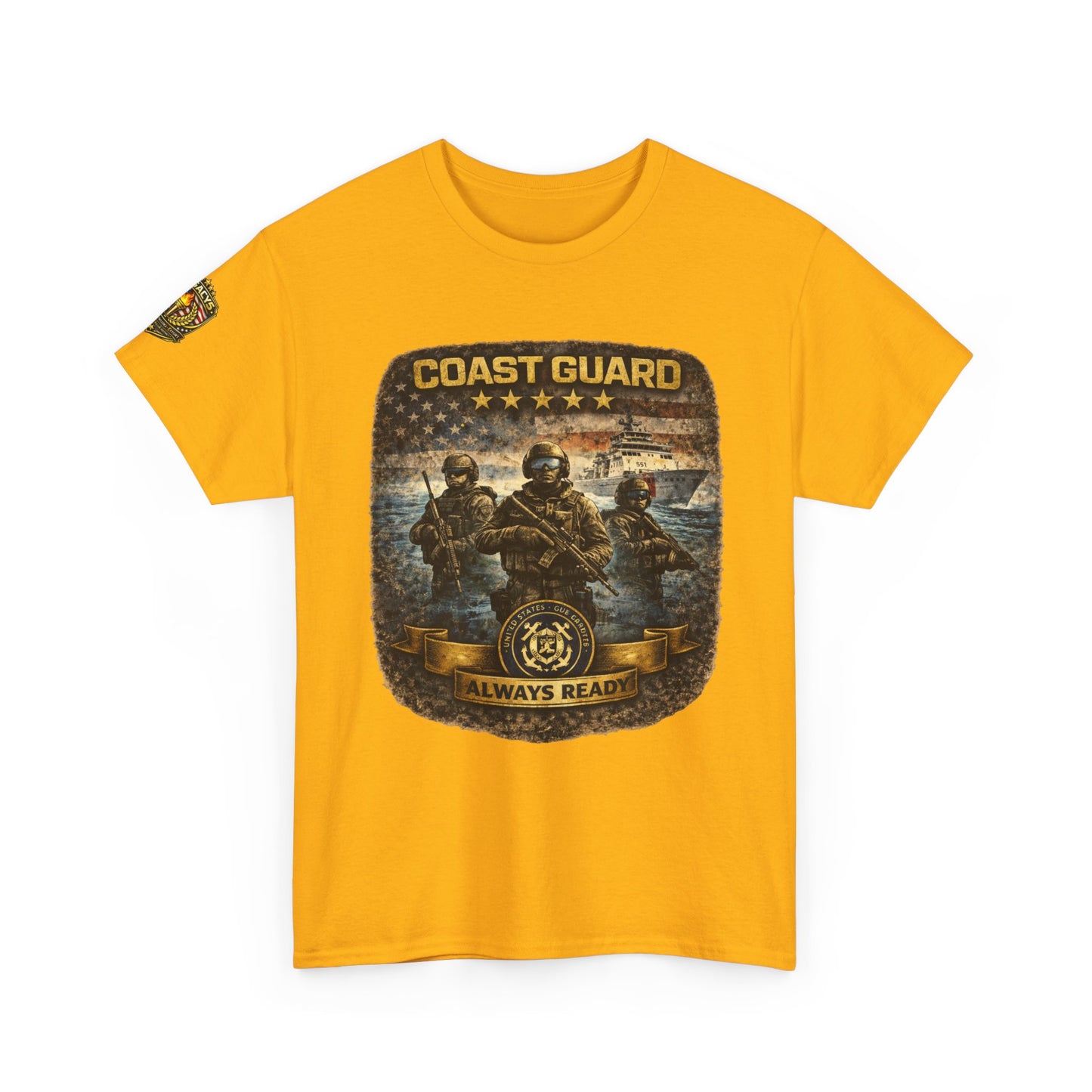 Coast Guard "Always Ready" â€” Military Tribute Tee w/ Legacy 5 Brand Crest