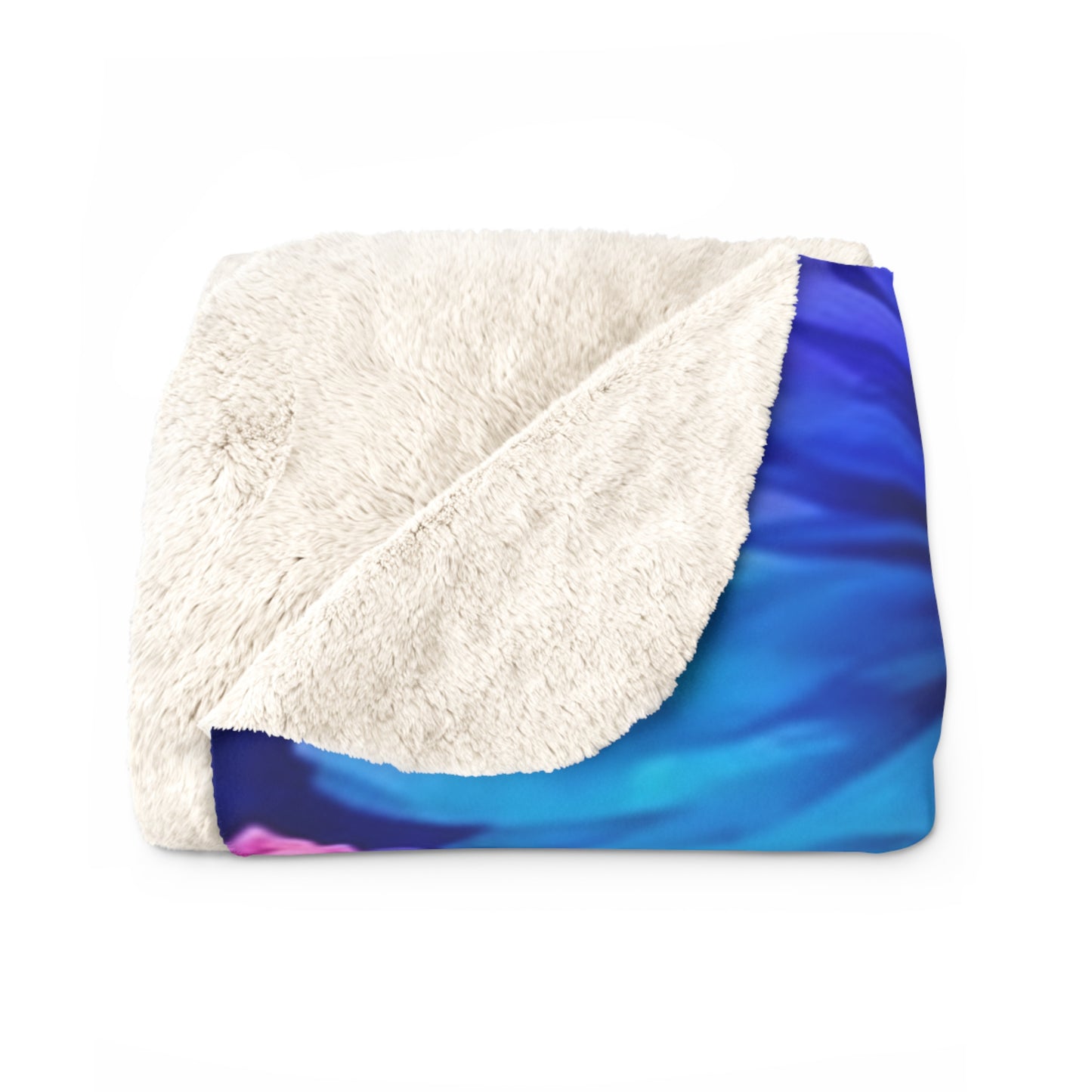 Floral Sherpa Blanket – Vibrant Rainbow Daisy Cozy Throw