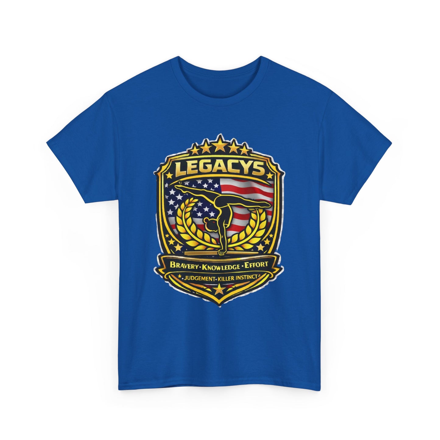 Gymnastics - Female Silhouette Legacy Shield T-Shirt