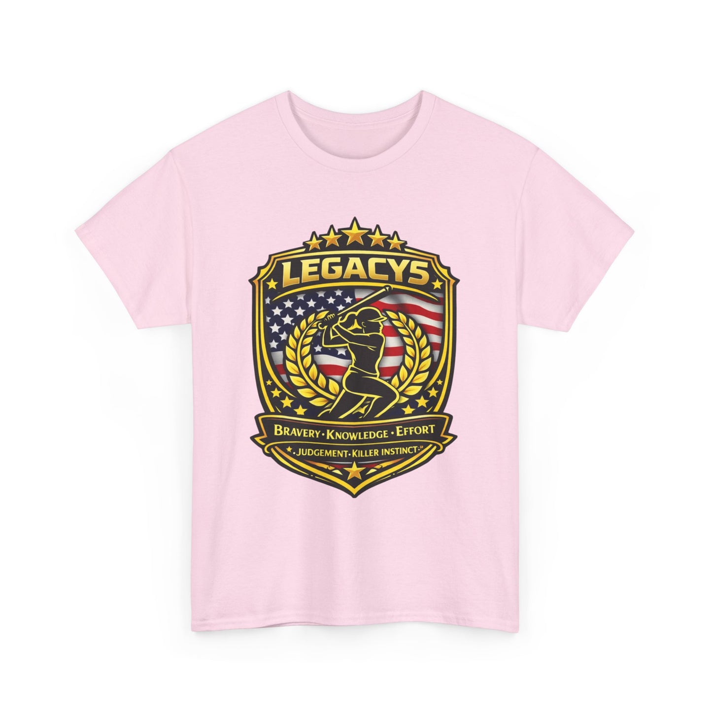 Baseball/Softball -Female Silhouette Legacy Shield T-Shirt
