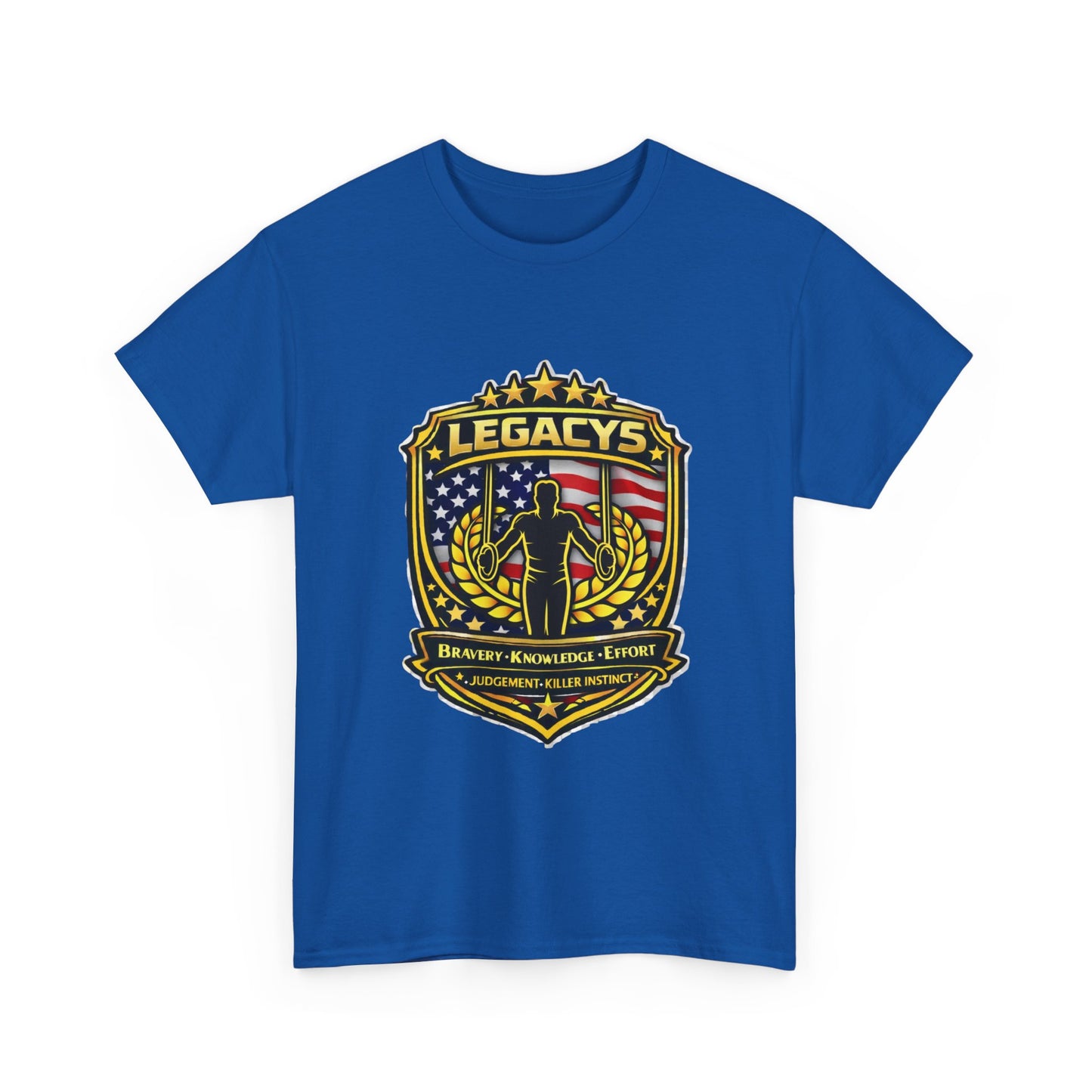Gymnastics - Male Silhouette Legacy Shield T-Shirt