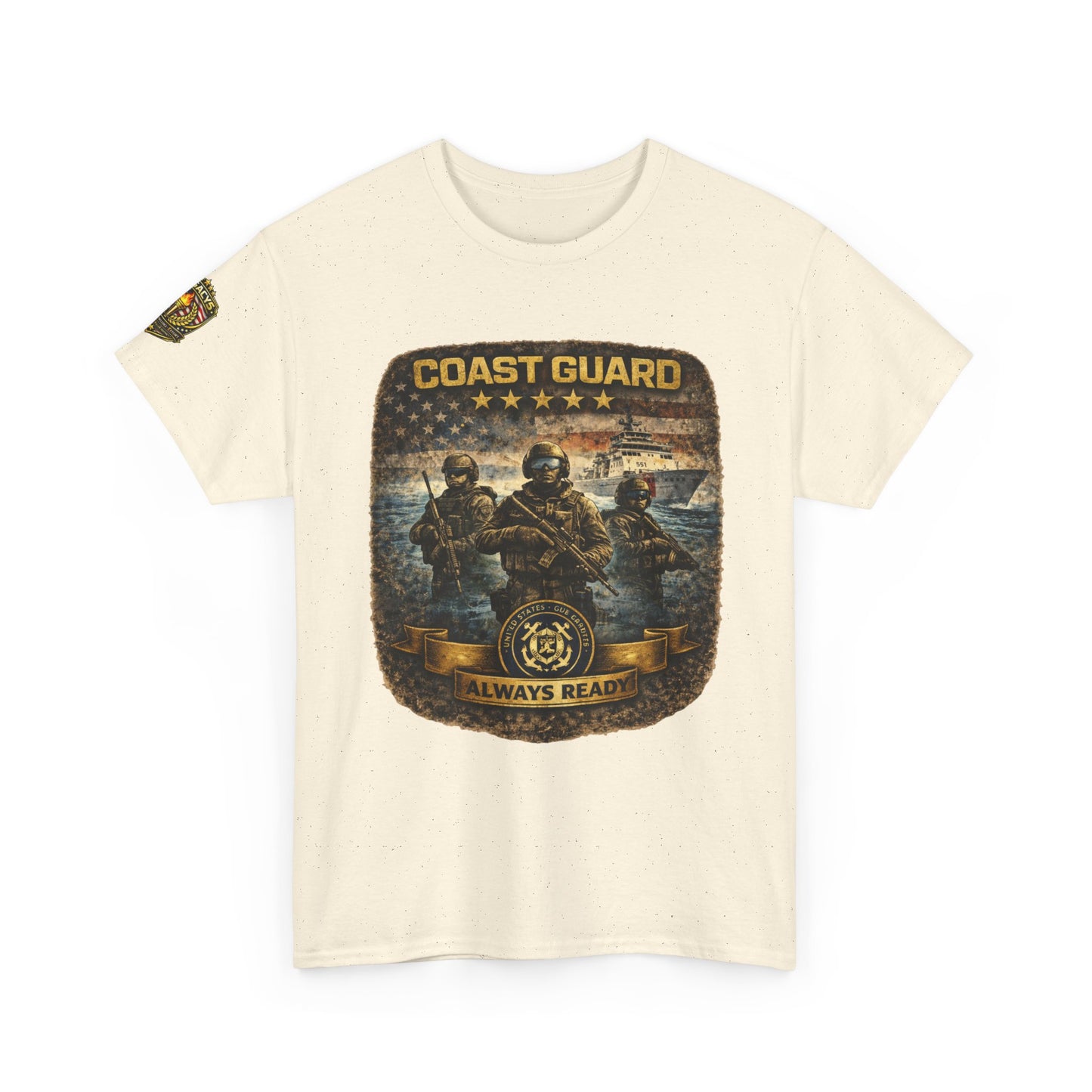 Coast Guard "Always Ready" â€” Military Tribute Tee w/ Legacy 5 Brand Crest