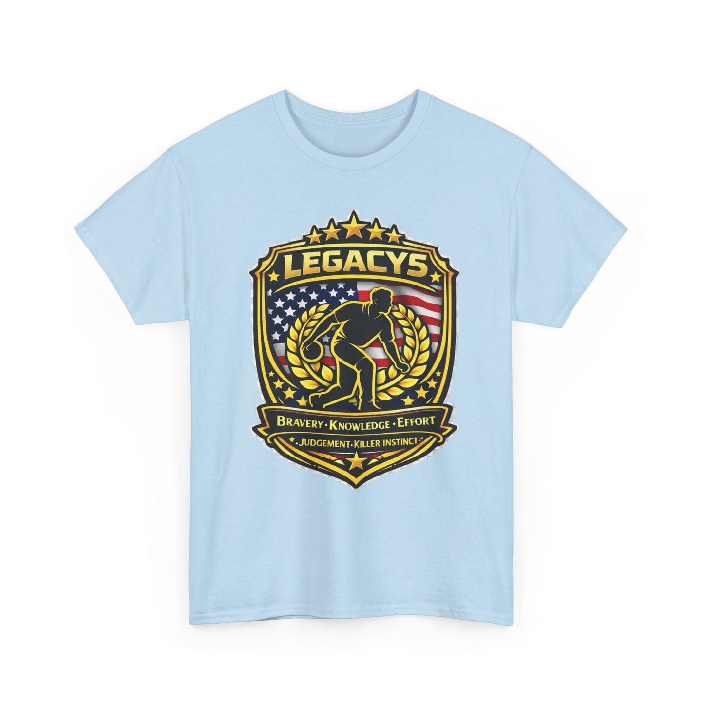 Bowling - Male Silhouette Legacy Shield T-Shirt