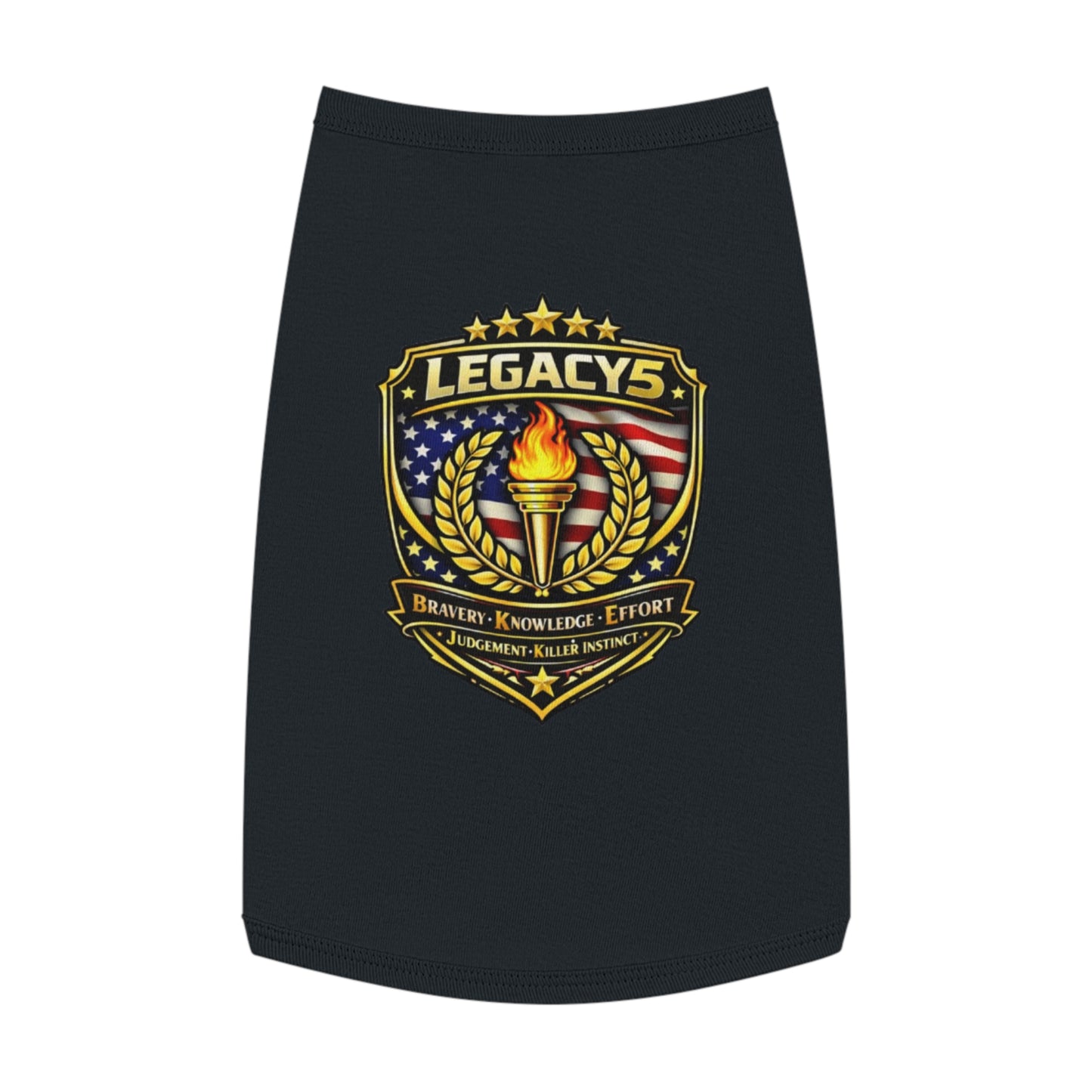 Legacy 5 Brand Crest Pet Tank Top
