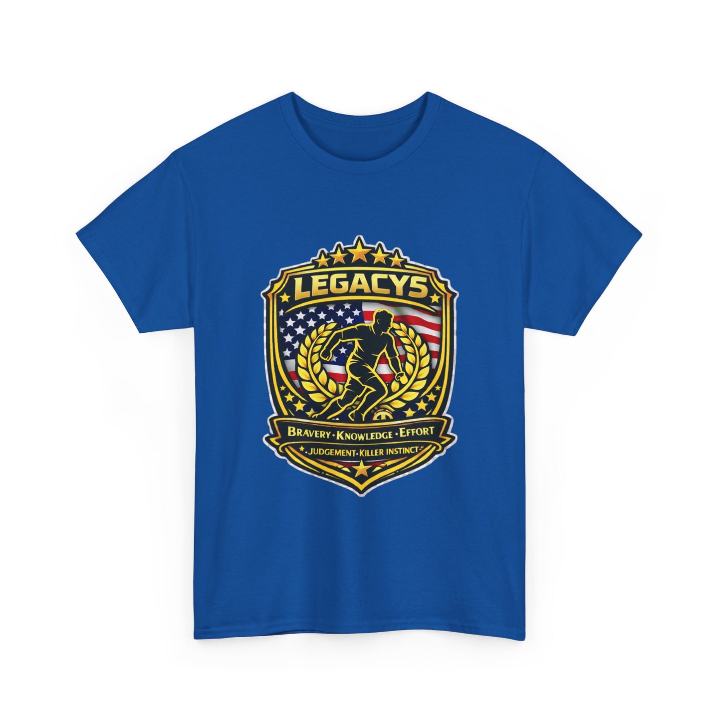 Soccer - Male Silhouette Legacy Shield T-Shirt