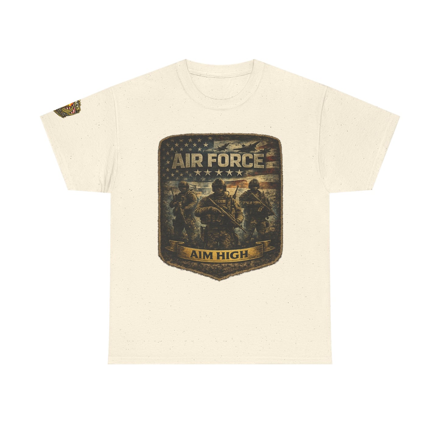 Air Force 'Aim High' Military Tee w/ Legacy 5 Brand Crest
