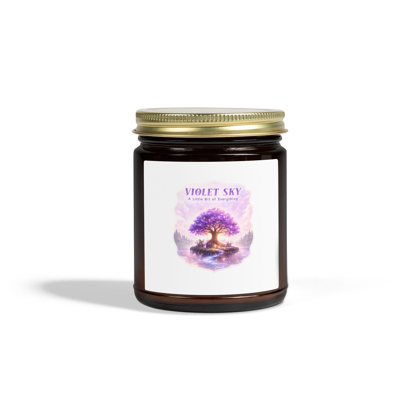 Scented Candle — Violet Sky Coconut Apricot Wax (4oz & 9oz)