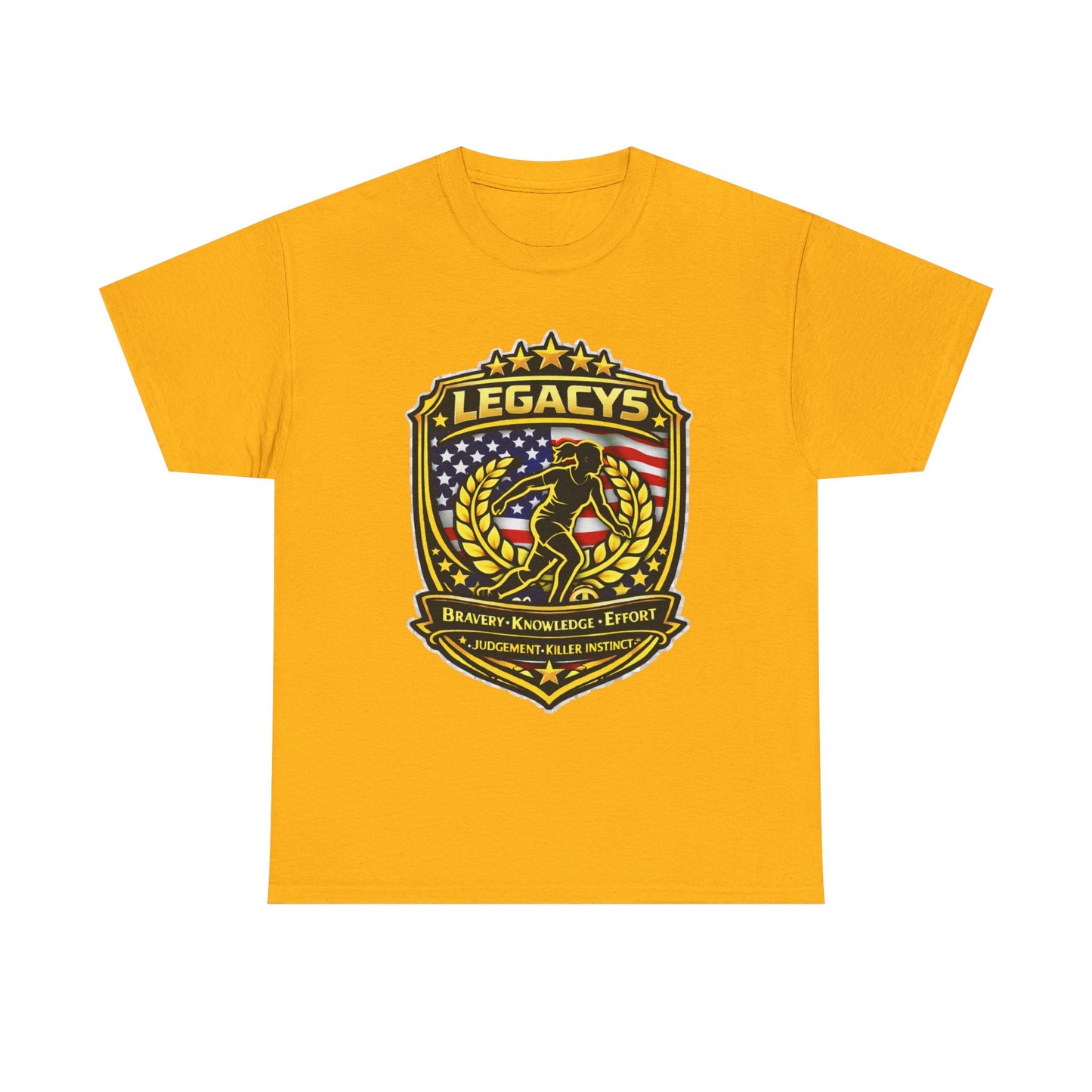 Soccer - Female Silhouette Legacy Shield T-Shirt