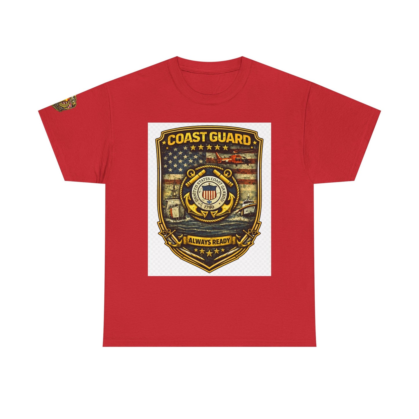 Coast Guard Shield â€” "Always Ready" Patriotic Military Tee w/ Legacy 5 Brand Crest
