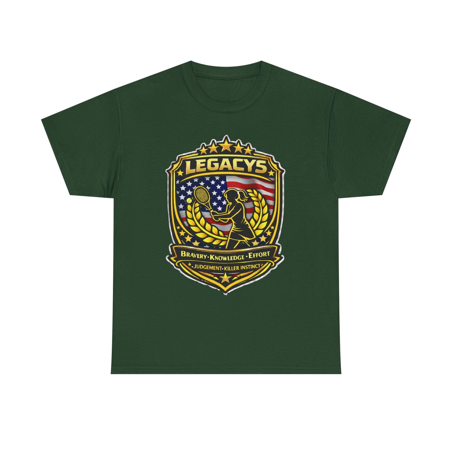 Legacy 5 Shield T-Shirt - Tennis - Female Silhouette