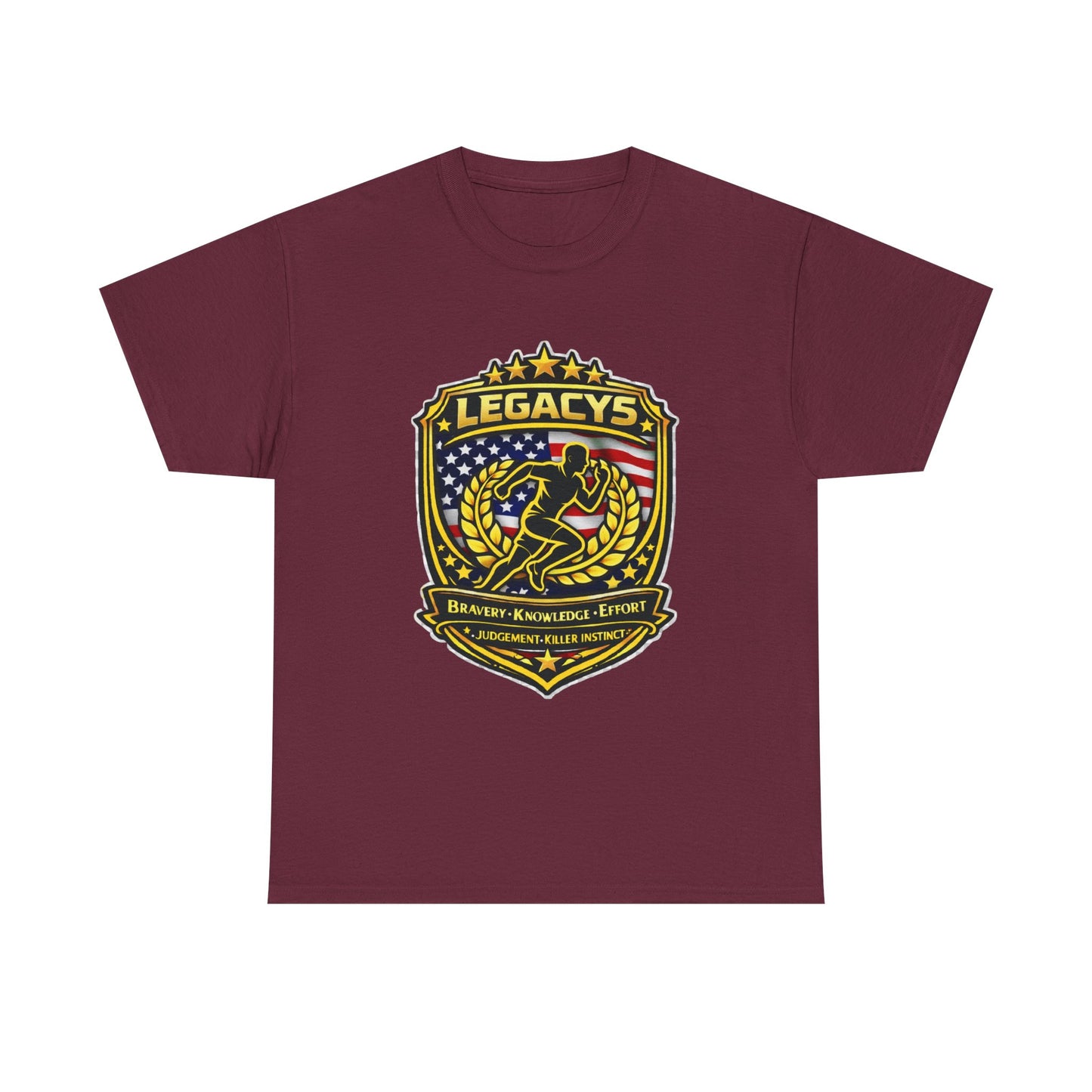 Cross Country / Track - Male Silhouette Legacy Shield T-Shirt