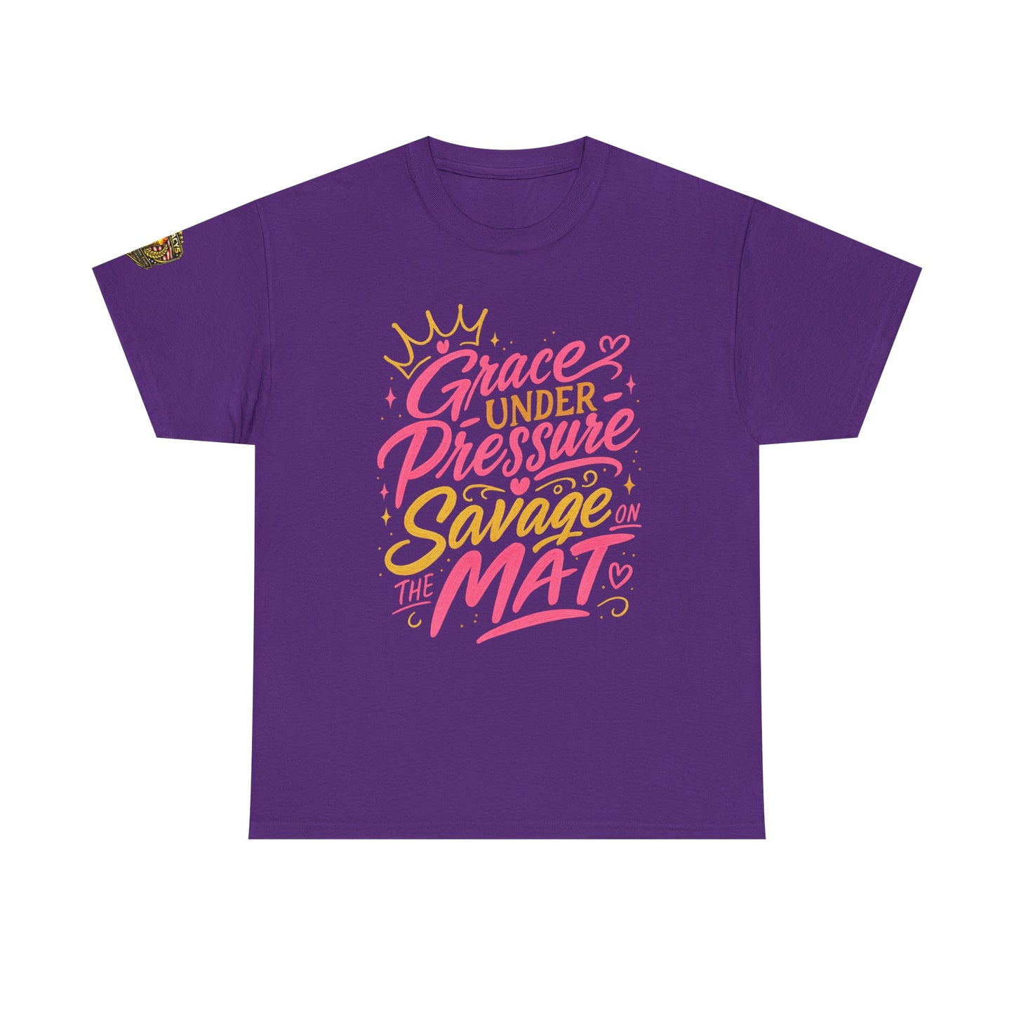 Wrestling Tee — "Grace Under Pressure, Savage on the Mat"