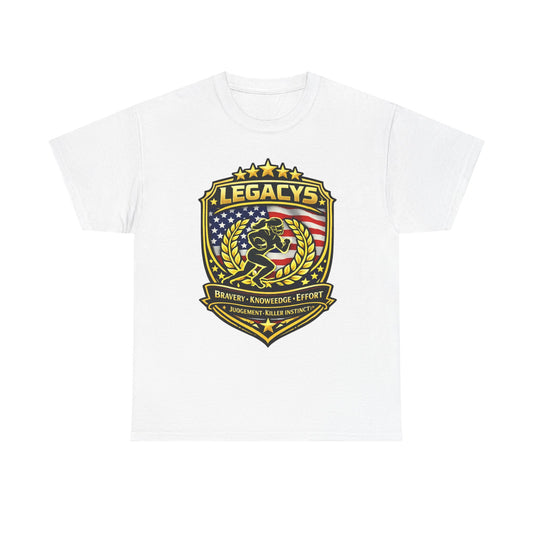 Football- Female Silhouette Legacy Shield T-Shirt